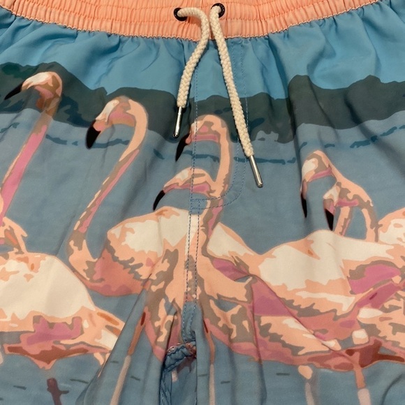 Duvin Blue Flamingo Board Shorts – Size Large – Retro Surf Style - Picture 4 of 7